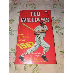 TED WILLIAMS, THE GOLDEN YEAR 1957, BY EDWIN POPE, 1970,  PAPERBACK